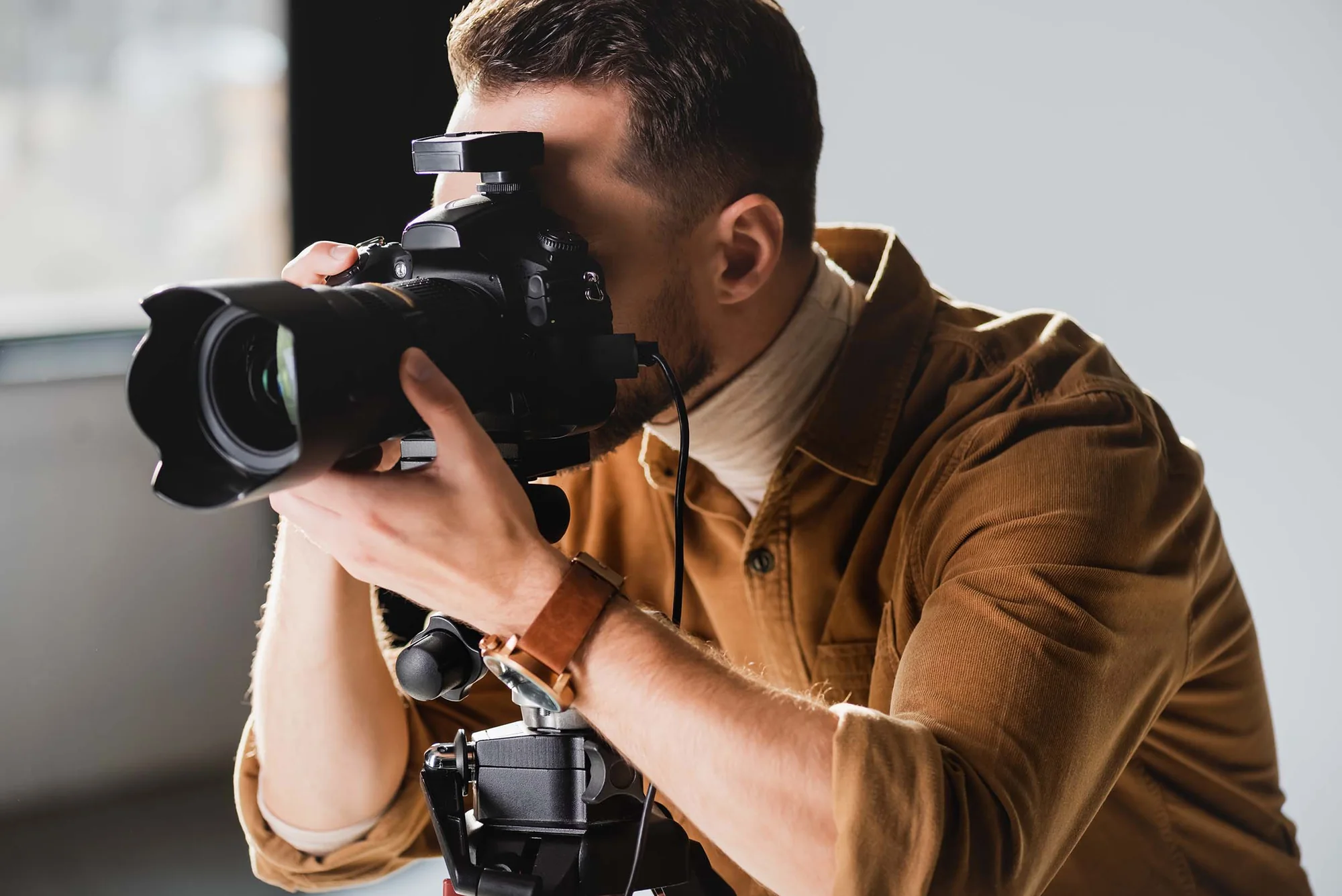 Fotógrafo trabalhando — referência visual